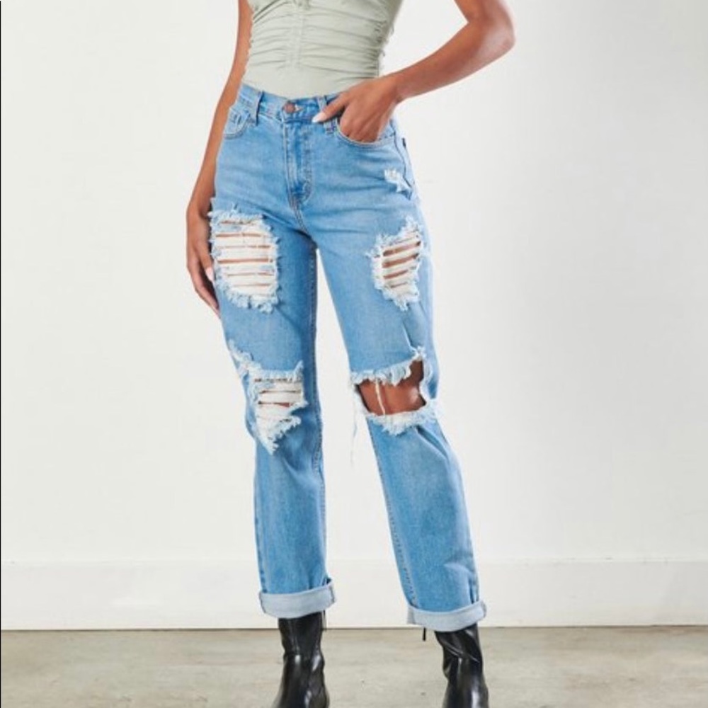 Ripped Denim Jeans